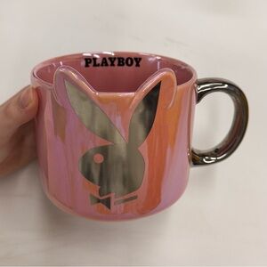 NWT Playboy Bunny Iridescent Pink Molded Rabbit Head Mug Spencer’s